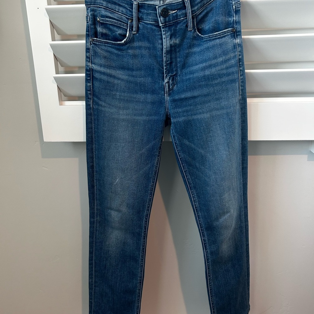 Mother The Mid Rise Dazzler Ankle Jean in Wish On A Star Wash Womens 25